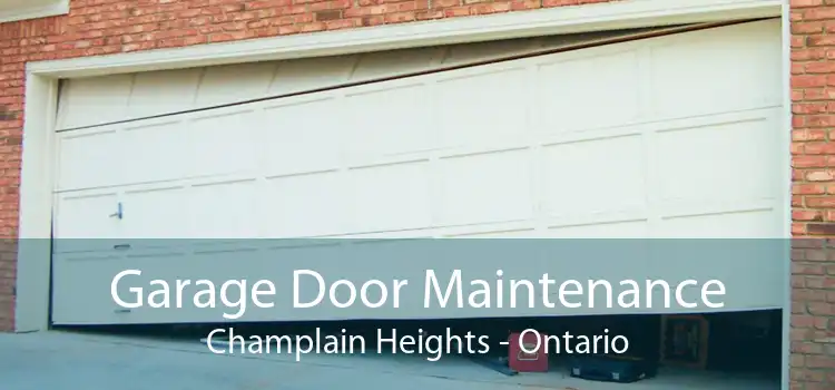Garage Door Maintenance Champlain Heights - Ontario