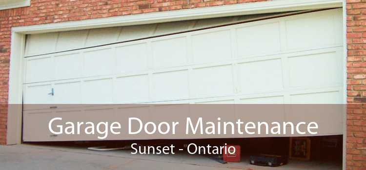 Garage Door Maintenance Sunset - Ontario