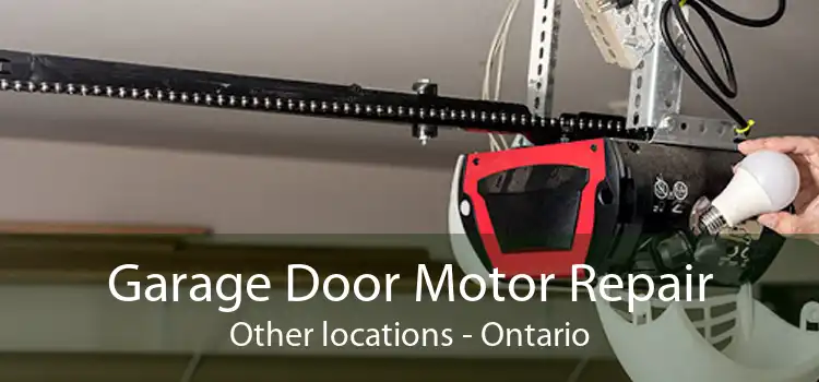 Garage Door Motor Repair Other locations - Ontario