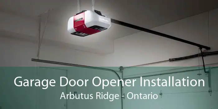 Garage Door Opener Installation Arbutus Ridge - Ontario