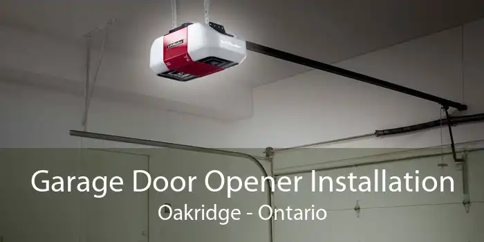 Garage Door Opener Installation Oakridge - Ontario