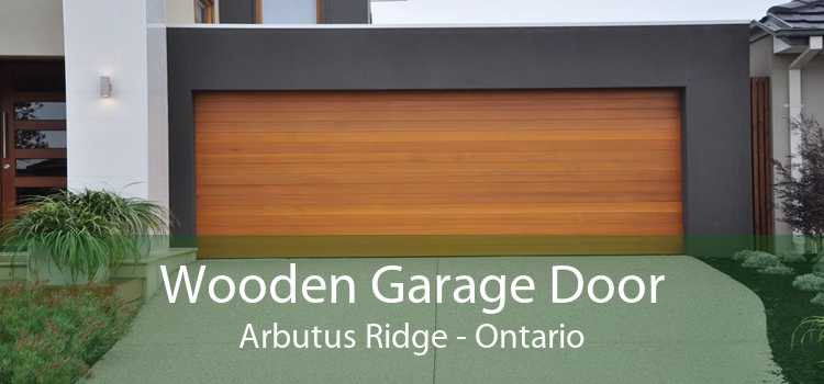 Wooden Garage Door Arbutus Ridge - Ontario