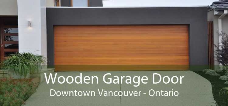 Wooden Garage Door Downtown Vancouver - Ontario