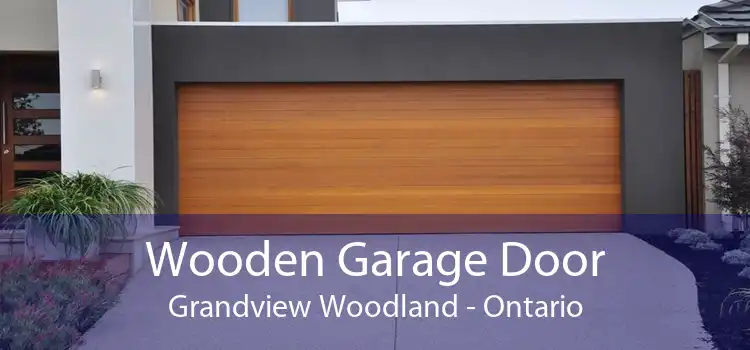 Wooden Garage Door Grandview Woodland - Ontario