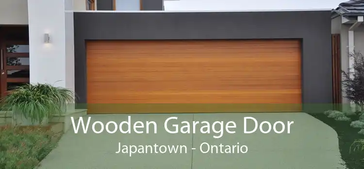 Wooden Garage Door Japantown - Ontario